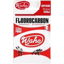 Поводки флюорокарбоновые Waho 0,43 мм (3 шт.)