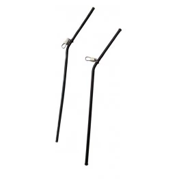 Антизакручиватель Wirek B изогнутый с карабином 20 см