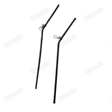 Антизакручиватель Wirek B изогнутый с карабином 20 см