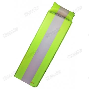 Самонадувающийся состёгивающийся коврик Woodland Camping Mat+, с подушкой 200x65x4 см