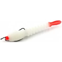 Поролоновая рыбка Яман Polliwog 85 мм на офсетном крючке (3 шт.)