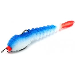 Поролоновая рыбка Яман Polliwog 120 мм на офсетном крючке (3 шт.)