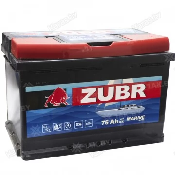 Аккумулятор лодочный тяговый Zubr Marine 75 Ah