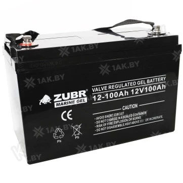 Аккумулятор лодочный гелевый Zubr Marine Gel 100 Ah