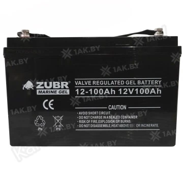 Аккумулятор лодочный гелевый Zubr Marine Gel 100 Ah