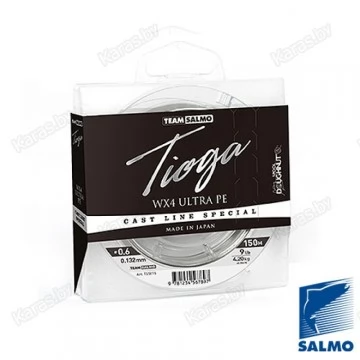 Леска плетёная Team Salmo TIOGA Silver Grey 150 м
