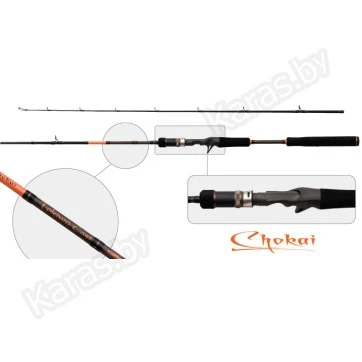Спиннинг SURF MASTER Сhokai-Tokiwa-Сast-im12-sm-3158-168. углеволокно. штеккерный. 1.68 м. тест: 7-45 гр. 165 г