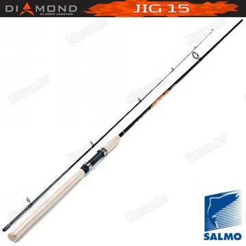 Спиннинг Salmo Diamond JIG 15, углеволокно, штекерный, 2,34 м, тест: 3-15 г, 124 г