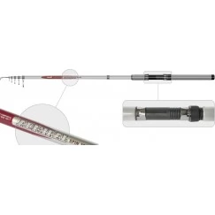 Спиннинг телескопический  Surf Master Admiral 360. стекловолокно. 3.6 м. тест: 30-60 гр. 400 г