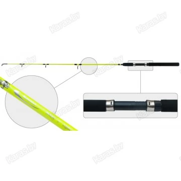 Спиннинг троллинговый AKARA Rauma. стекловолокно. 1.2 м. тест: 50-100 г. 130г