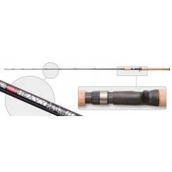 Спиннинг SURF MASTER Heavy Jerk-SMHJ-168. углеволокно. штеккерный. 1.68 м. тест: 100-400 гр. 205 г