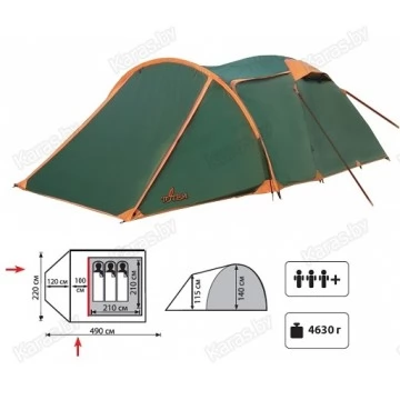 Туристическая палатка TOTEM Carriage