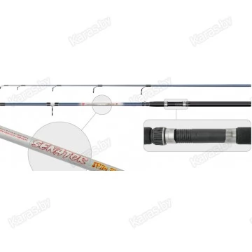 Спиннинг SURF MASTER  Senator-SM1355-240. стеклопластиковый. штеккерный. 2.4 м. тест: 20-40 гр. 220 г