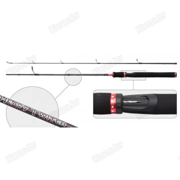 Спиннинг SURF MASTER Heavy Twitch IM9-SM-2503-168. углеволокно. штеккерный. 1.68 м. тест: 12-45 гр. 330 г