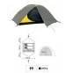 Туристическая 2-х местная палатка TRAMP Colibri Plus