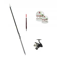 Удочка поплавочная с кольцами Salmo Sniper Bolognese Medium M 4м, композит, тест: 3 - 15 г , 250 г, комплект (оснащенная)