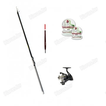 Удочка поплавочная с кольцами Salmo Sniper Bolognese Medium M 5м, композит, тест: 3 - 15 г , 385 г, комплект (оснащенная)