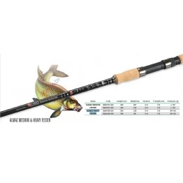 Удилище Фидерное Mikado ALMAZ HEAVY FEEDER 360, углеволокно,  3.6 м, тест: 40-160 гр , 328 г