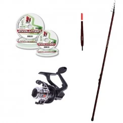 Удочка с кольцами Princess 4 м, углеволокно, тест: 10-30 г , 147гр, комплект (оснащенная)