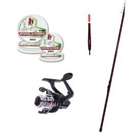 Удочка с кольцами Princess 4 м, углеволокно, тест: 10-30 г , 147гр, комплект (оснащенная)