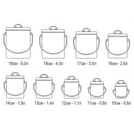 Набор котелков COMFORTIKA пищевая нержавеющая сталь (9 шт.)