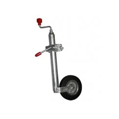 Колесо опорное в сборе с хомутом и крепежом для прицепа.