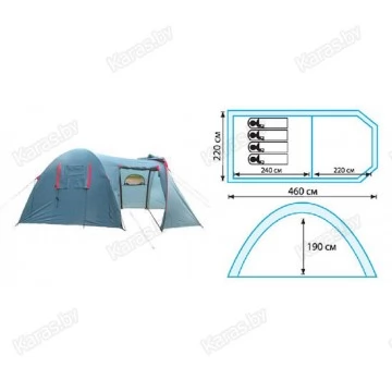 Кемпинговая 4-х местная палатка TRAMP Anaconda