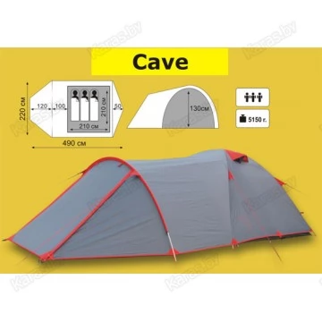 Экспедиционная 3-4-х местная палатка TRAMP Cave