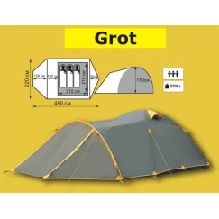 Туристическая 3-4-х местная палатка TRAMP Grot