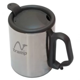 Термокружка с ручкой-защёлкой 350 мл TRAMP, TRC-020